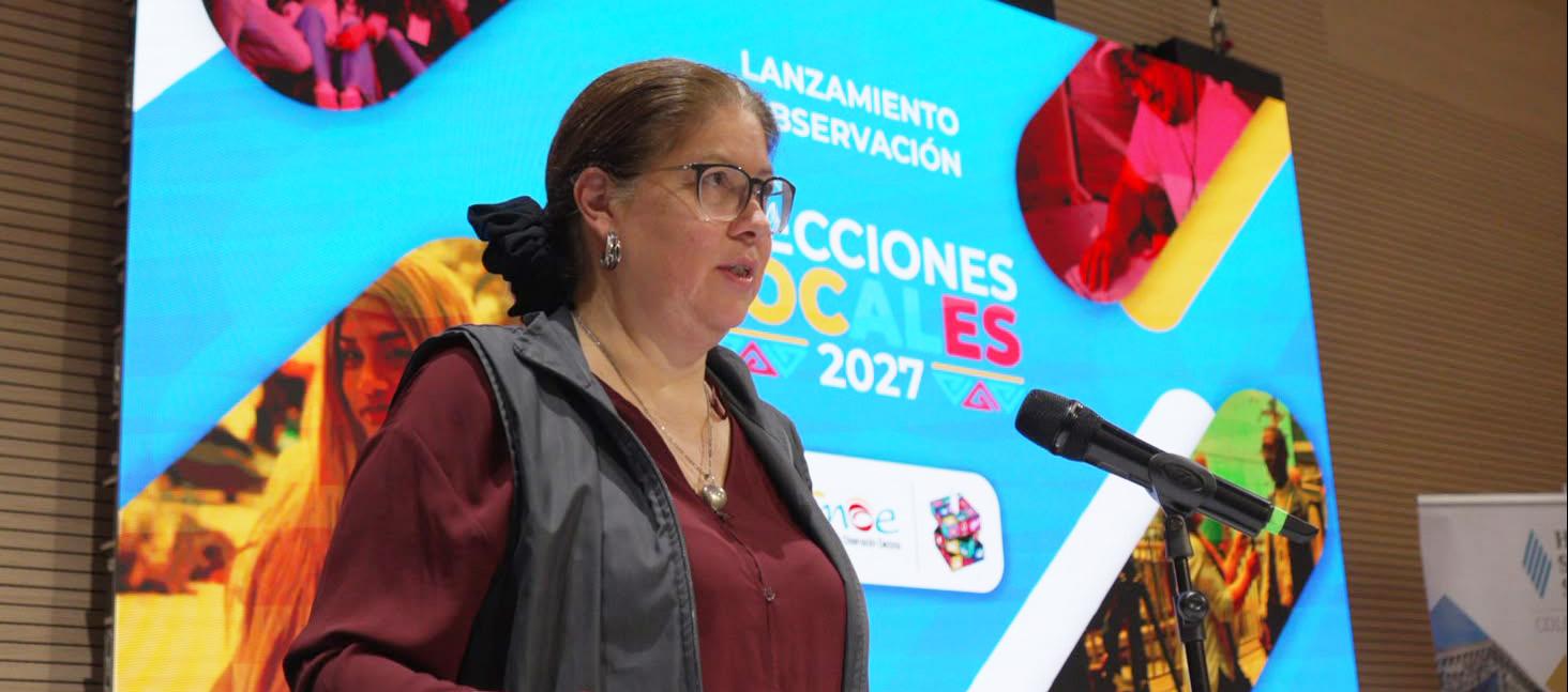 Alejandra Barrios, directora de la MOE.