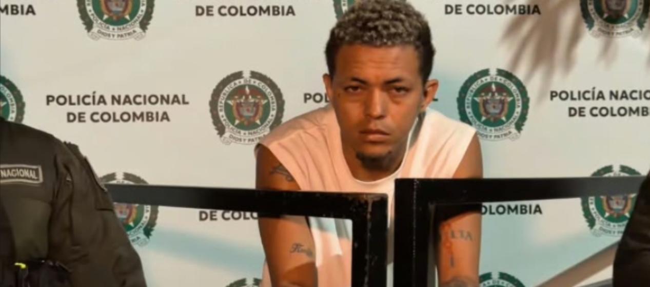 Aldair Contreras Echeverría, alias ‘Keko’, capturado por la Policía. 