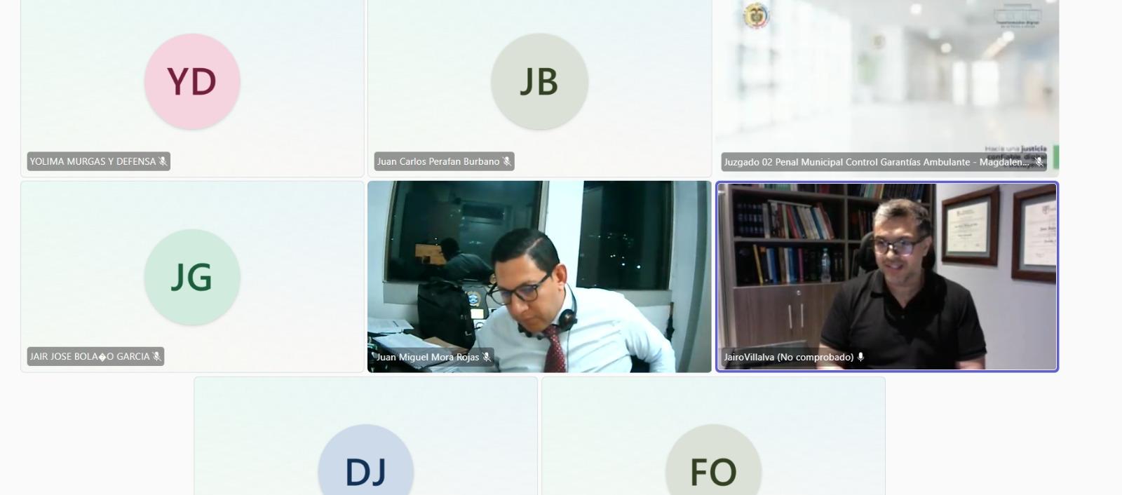 Aspecto de la audiencia de este lunes. 