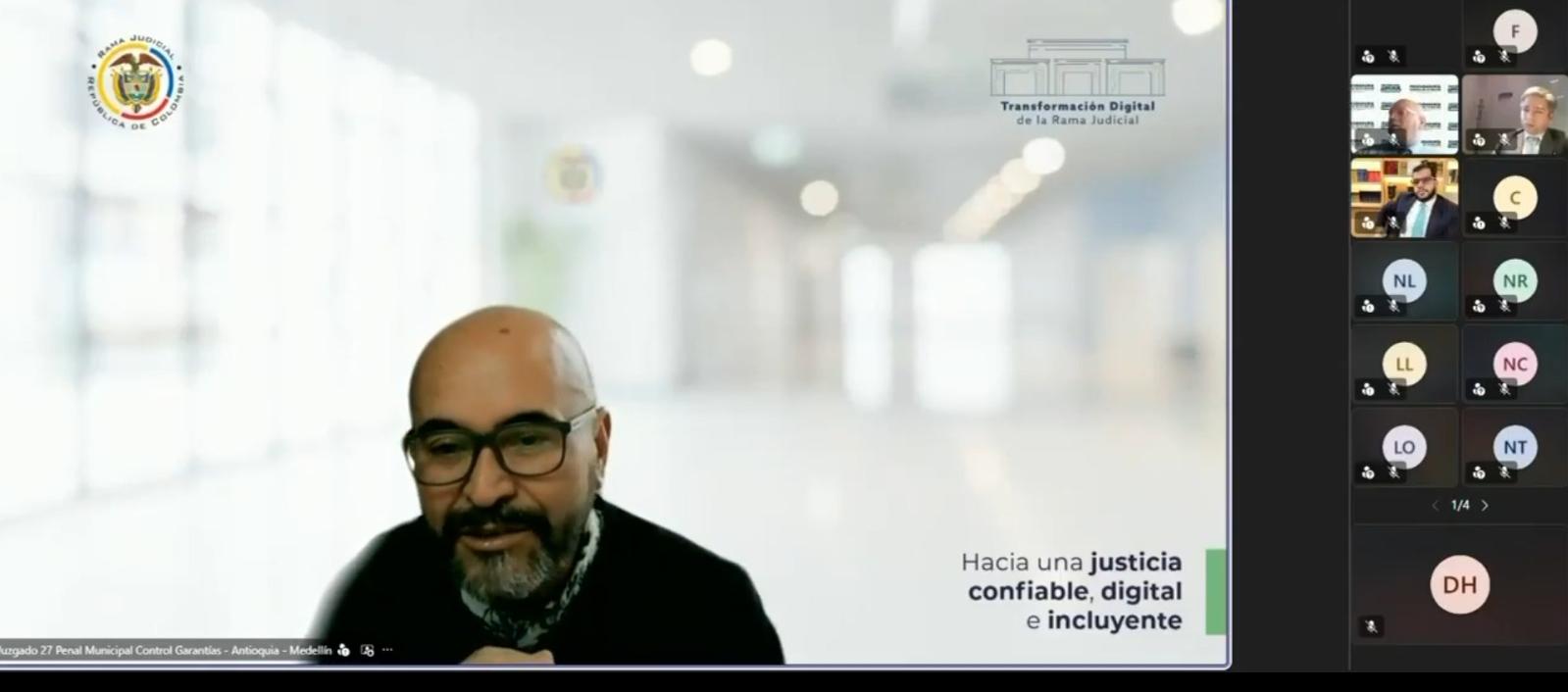 Audiencia contra Miguel Quintero.