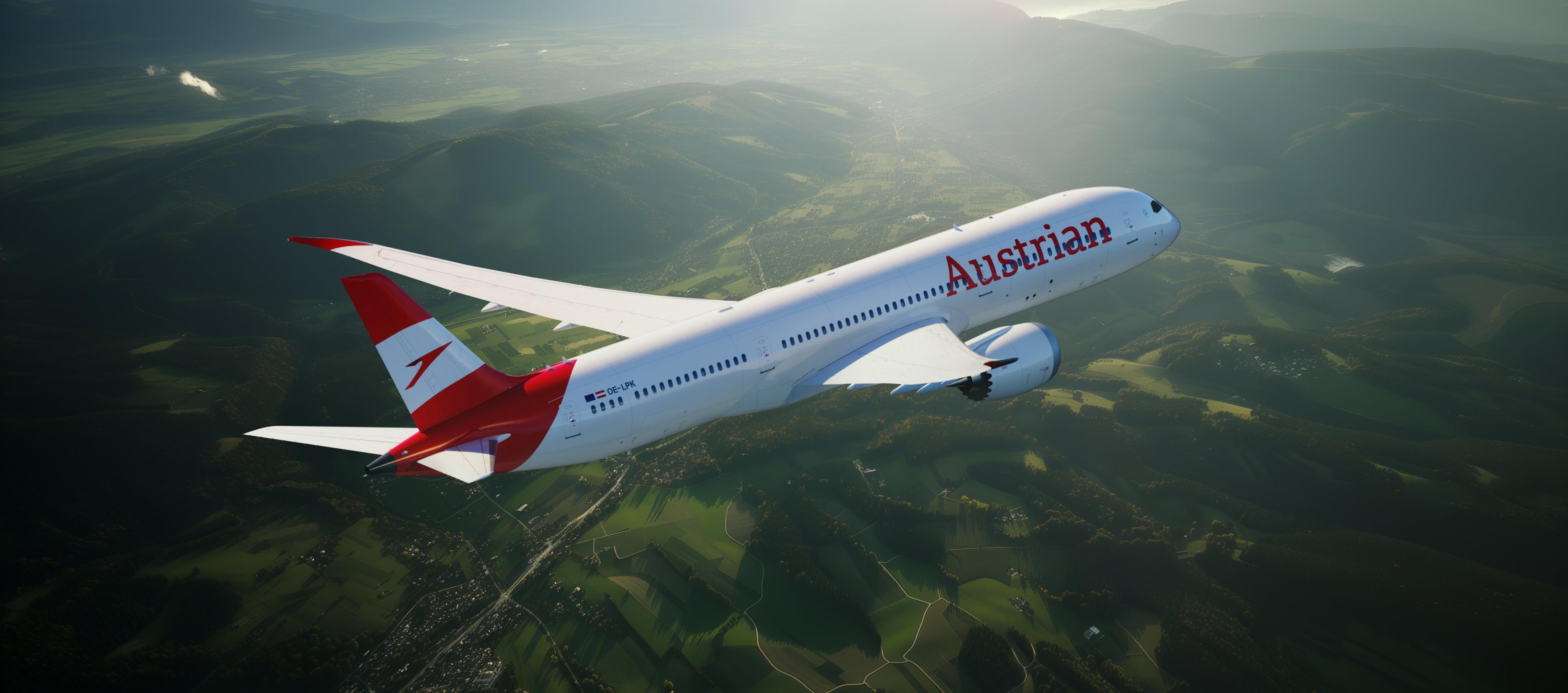 Avión de Austrian Airlines
