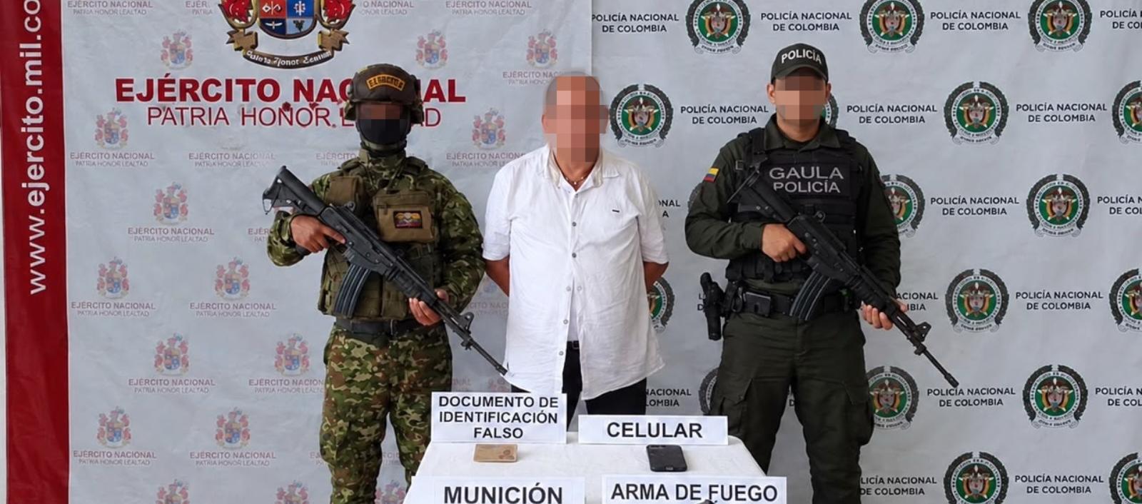 La captura fue realizada por tropas del Ejército de la Segunda Brigada junto con la Policía. 