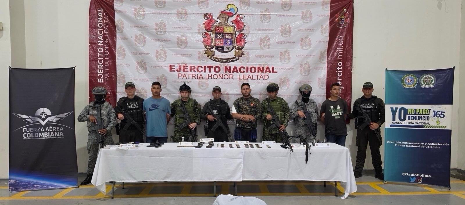 Capturados por el Ejército.