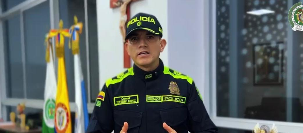 Coronel Yeison López.