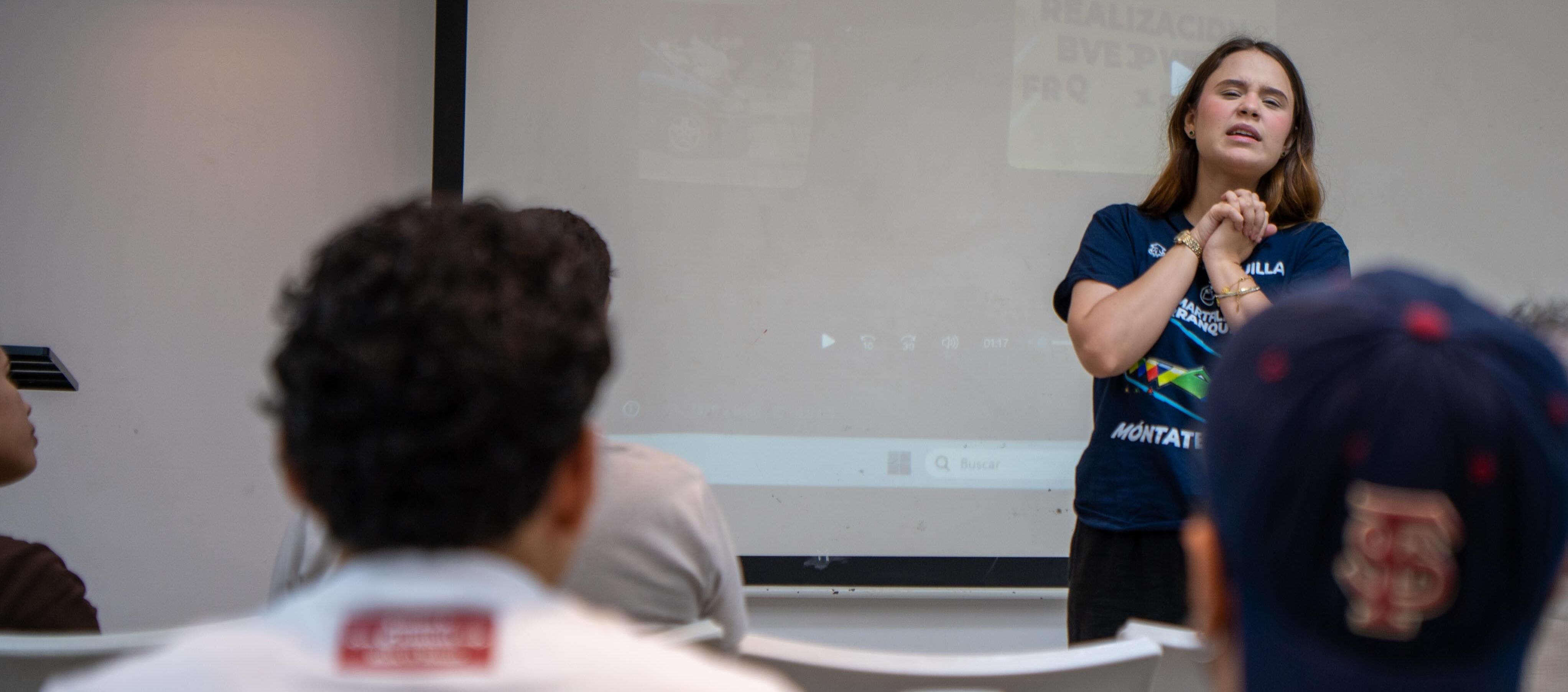 Desarrollo de uno de los talleres que realiza Smartfilms en colegios y corporaciones como preámbulo de las jornadas de formación que desarrollarán.