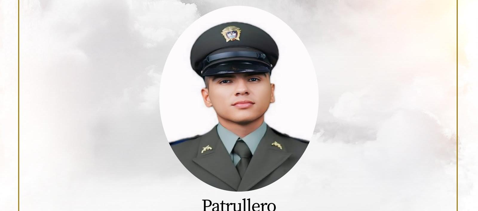 El patrullero Diego Andrés Sanabria Romero.