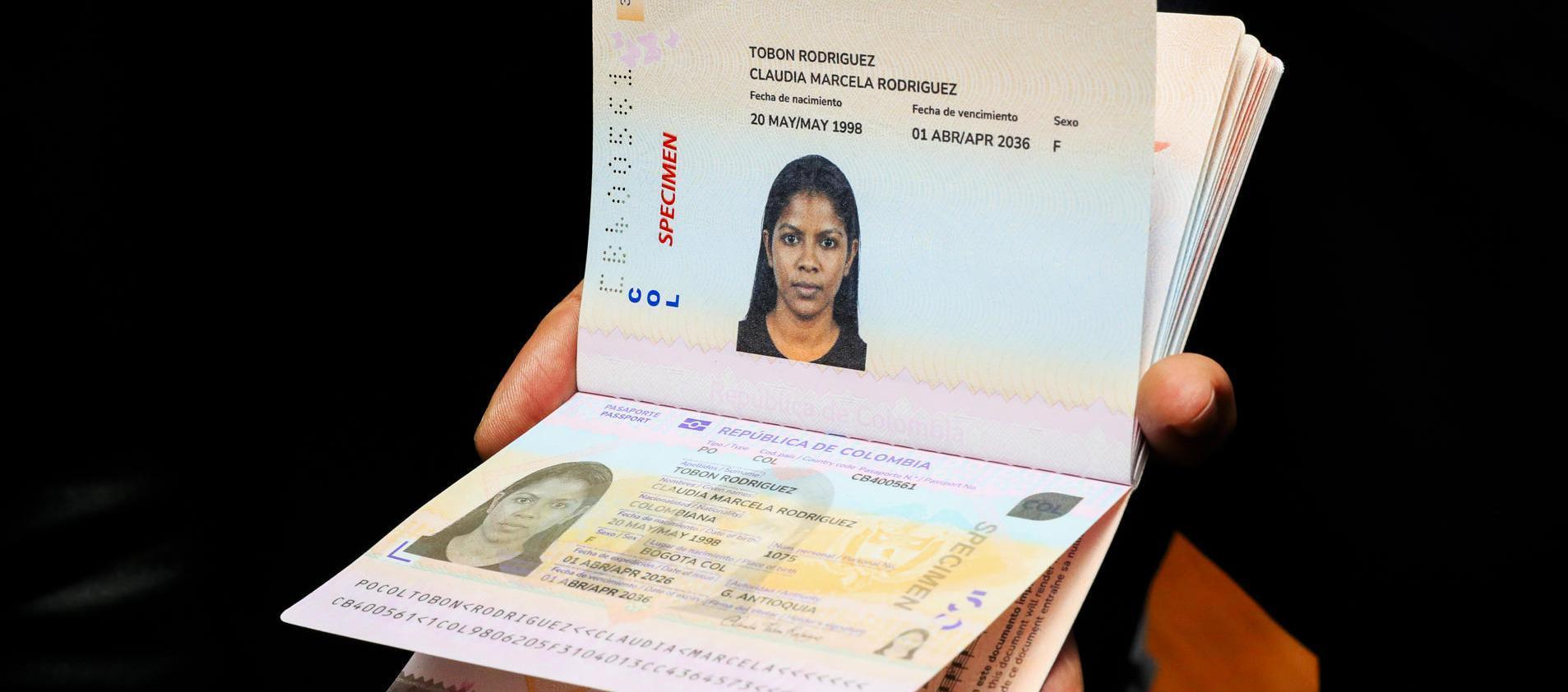 Imagen del pasaporte.