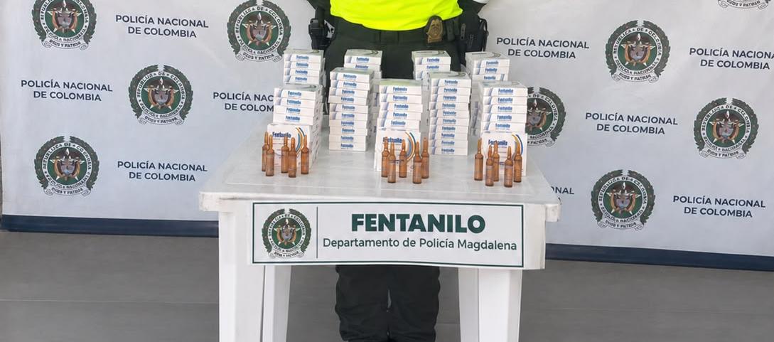 El fentanilo incautado por parte de la Policía. 
