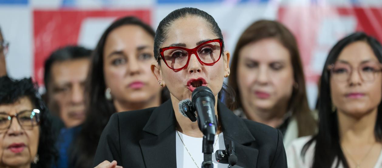 La líder opositora Luisa González.