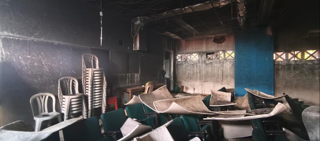 Incendio en el Colegio Dolores María Ucrós