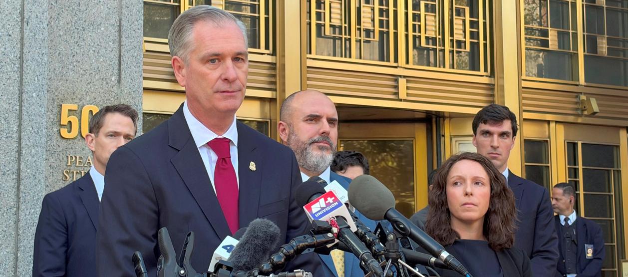 El fiscal federal principal para el Distrito Sur de Nueva York, James M. McDonald.