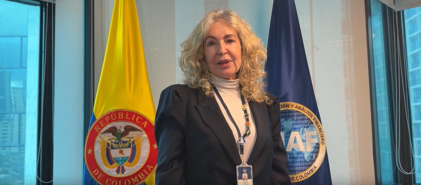 La directora de la Unidad de Información y Análisis Financiero, Martha Luz Reyes Ferro.