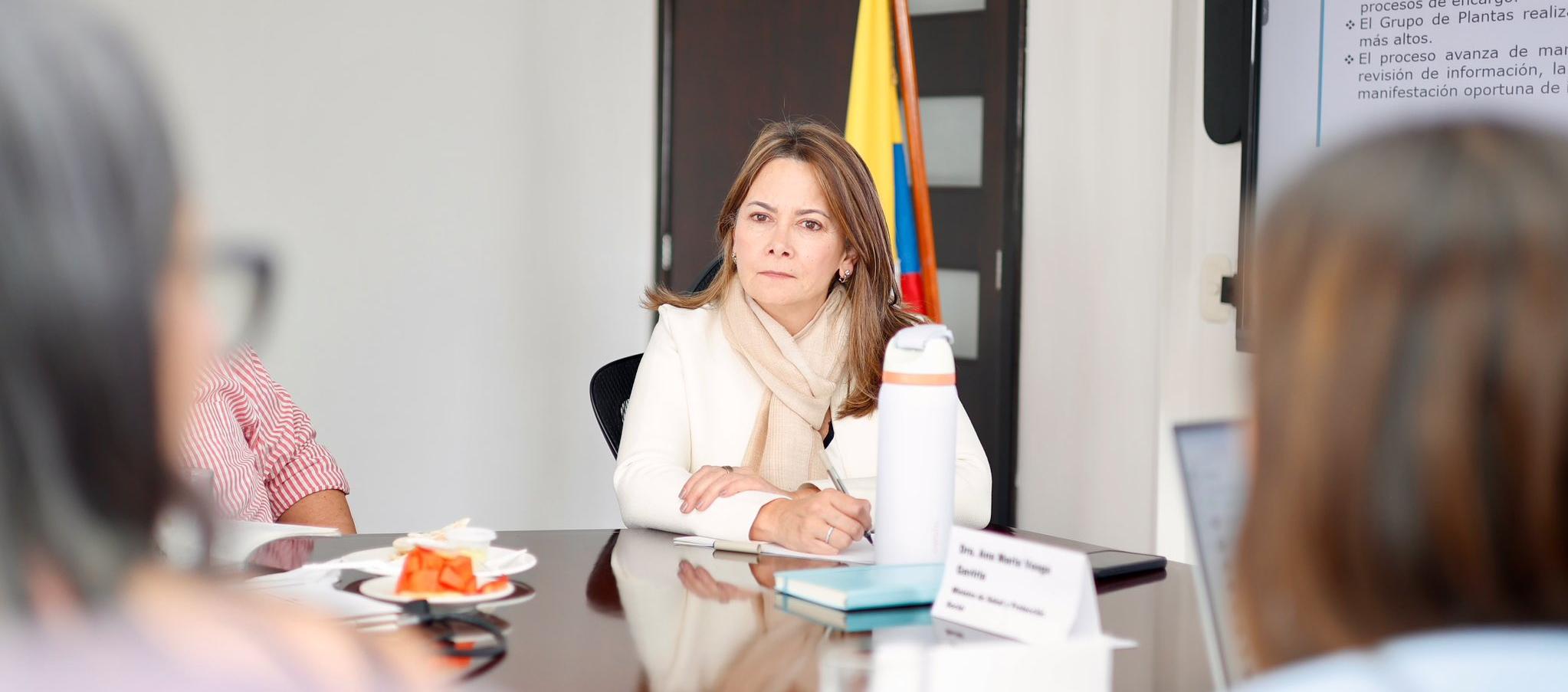 La ministra de Salud, Ana María Vesga.