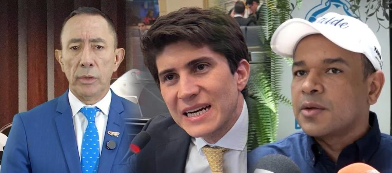 Ricardo Roa, Wadith Manzur y Yahir Acuña. 