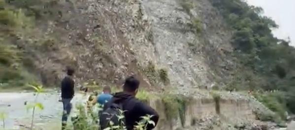 Lugar donde sucedió el desprendimiento de rocas.