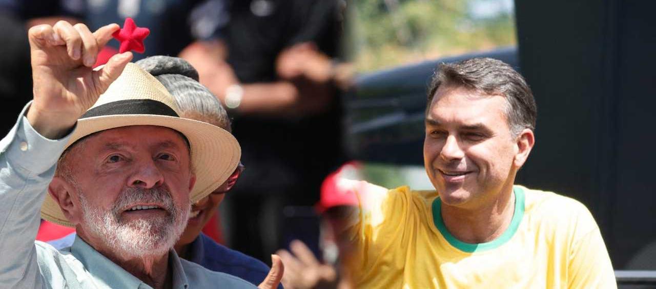 Luiz Inácio Lula da Silva y Flavio Bolsonaro.