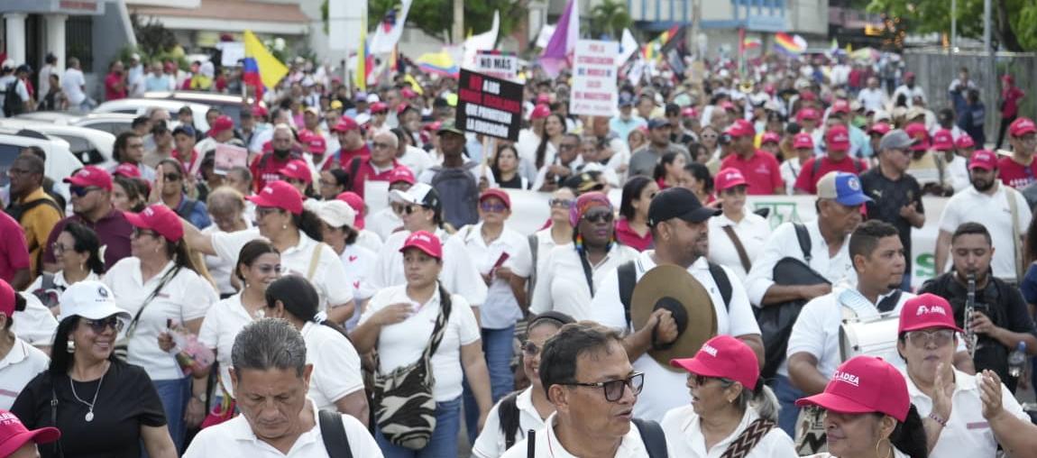 Marcha en Barranquilla contra el Gobierno de Abelardo De La Espriella