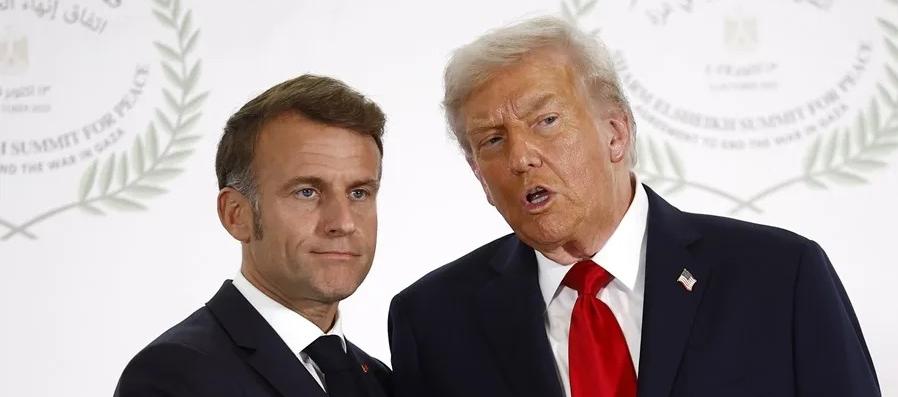 Emmanuel Macron y Donald Trump.