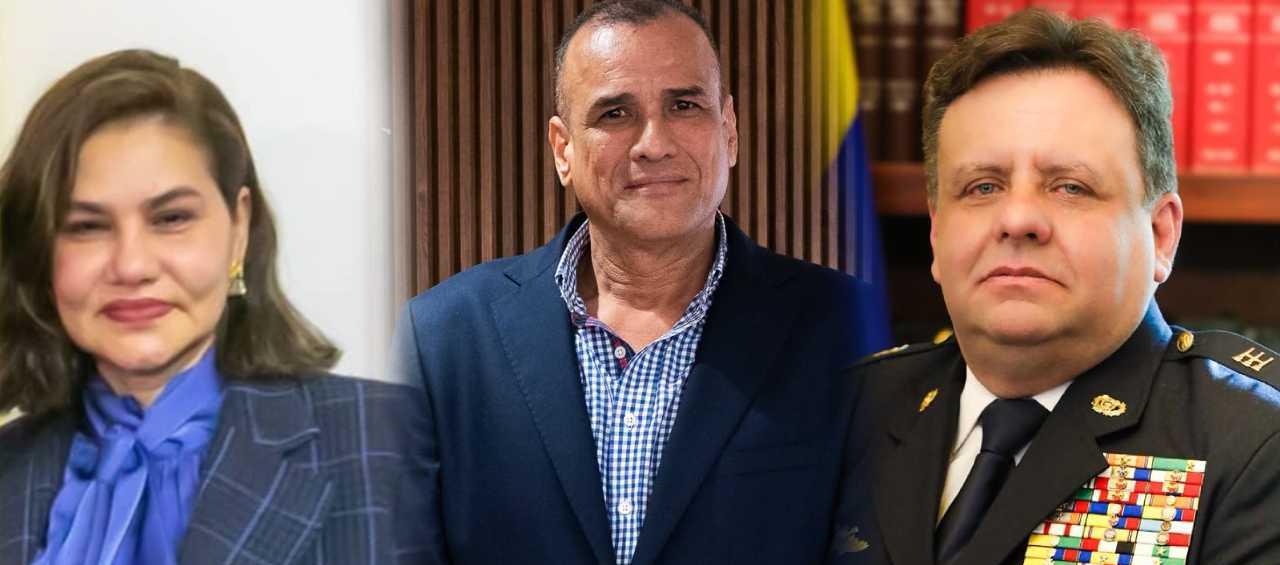 Magda Yolima Amaya, Carlos René Montoya y Germán Miranda.