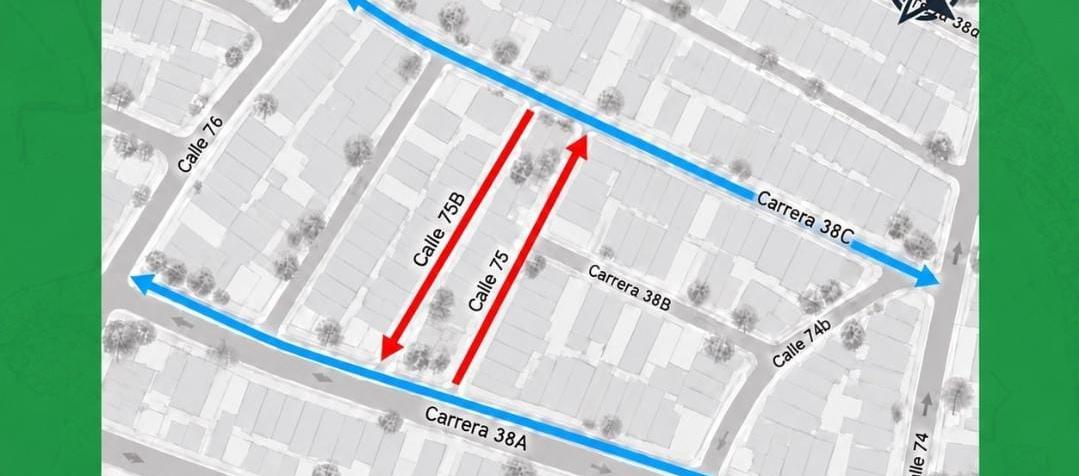 Los cambios viales en el barrio Betania de Barranquilla. 