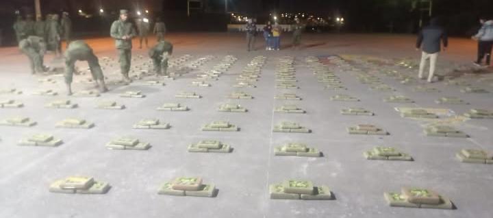 La droga incautada.