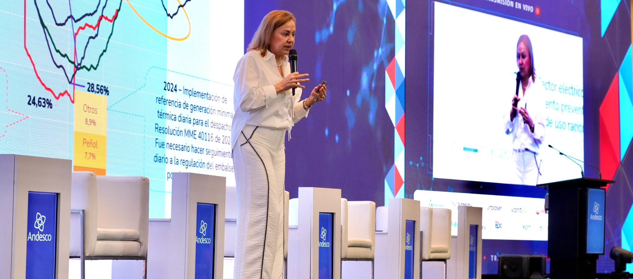 La Ministra de Minas y Energía, María Nohemí Arboleda.