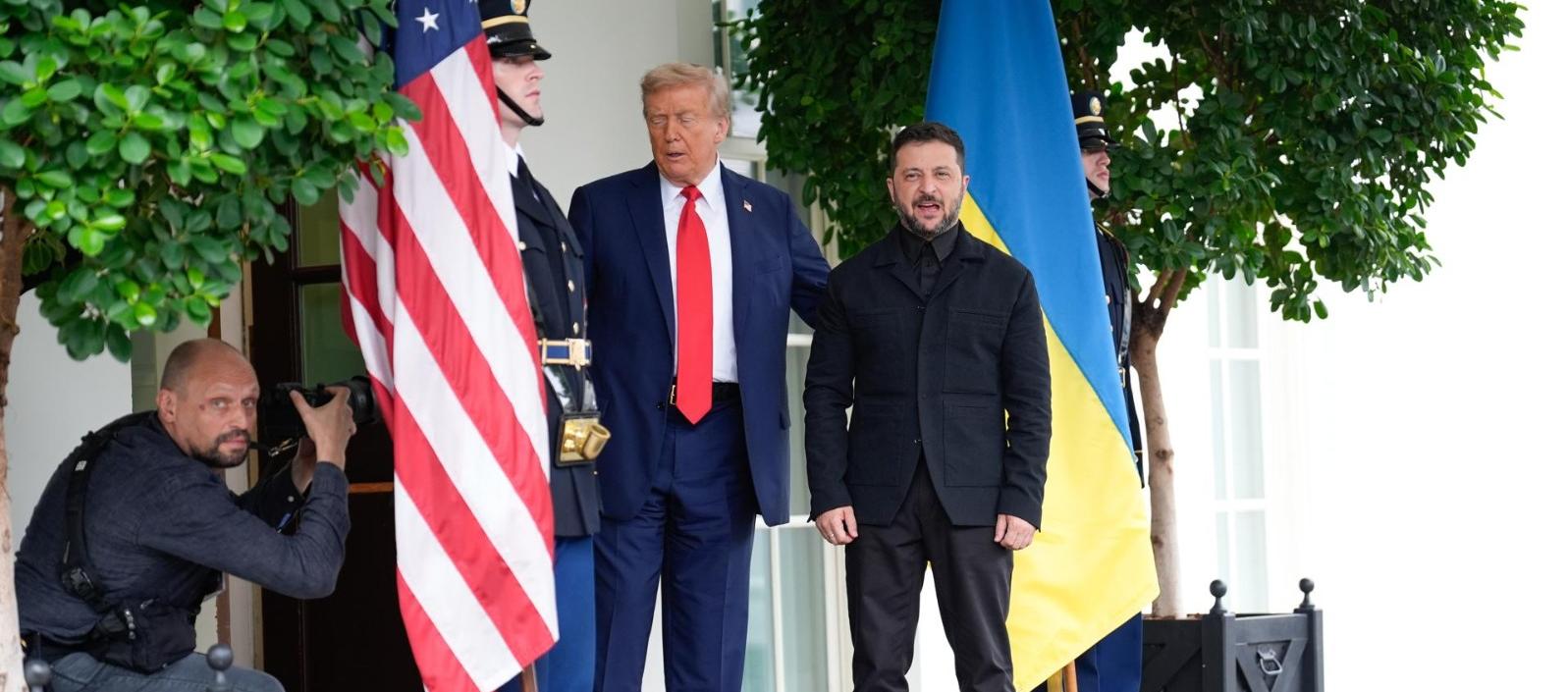 Donald Trump y Volodímir Zelenski en una visita a la Casa Blanca. 