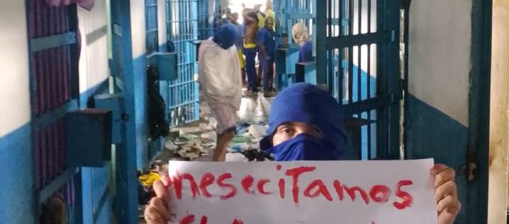 Reclusos en cárceles de Venezuela. 