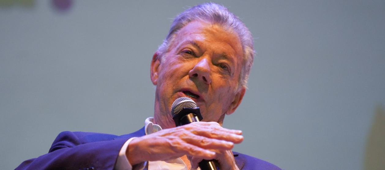 El expresidente Juan Manuel Santos.