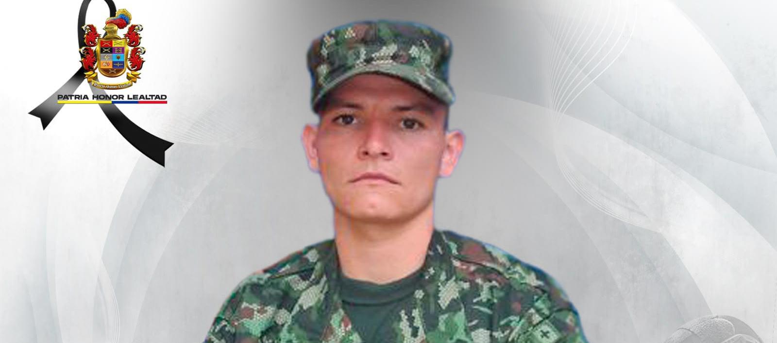 soldado profesional Brayan Ome Rojas. 