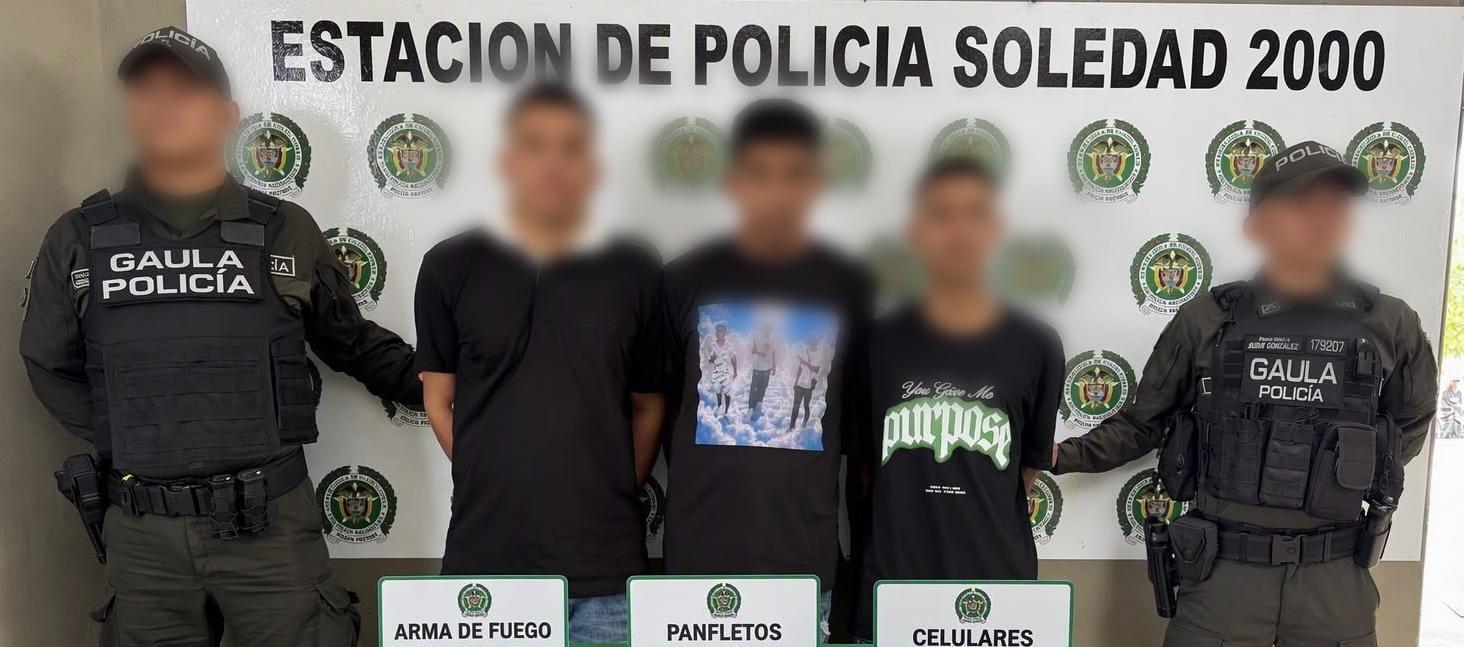 Las capturas fueron realizadas por el Gaula de la Policía. 