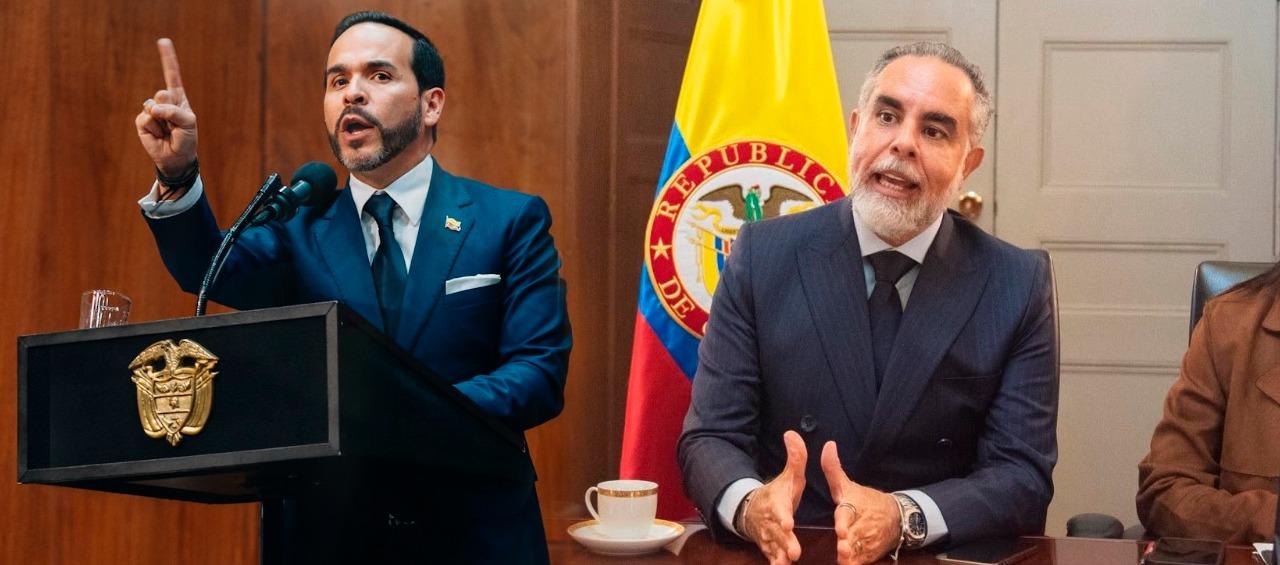 Abelardo De La Espriella, Presidente de Colombia; y Armando Benedetti, exministro del Interior. 