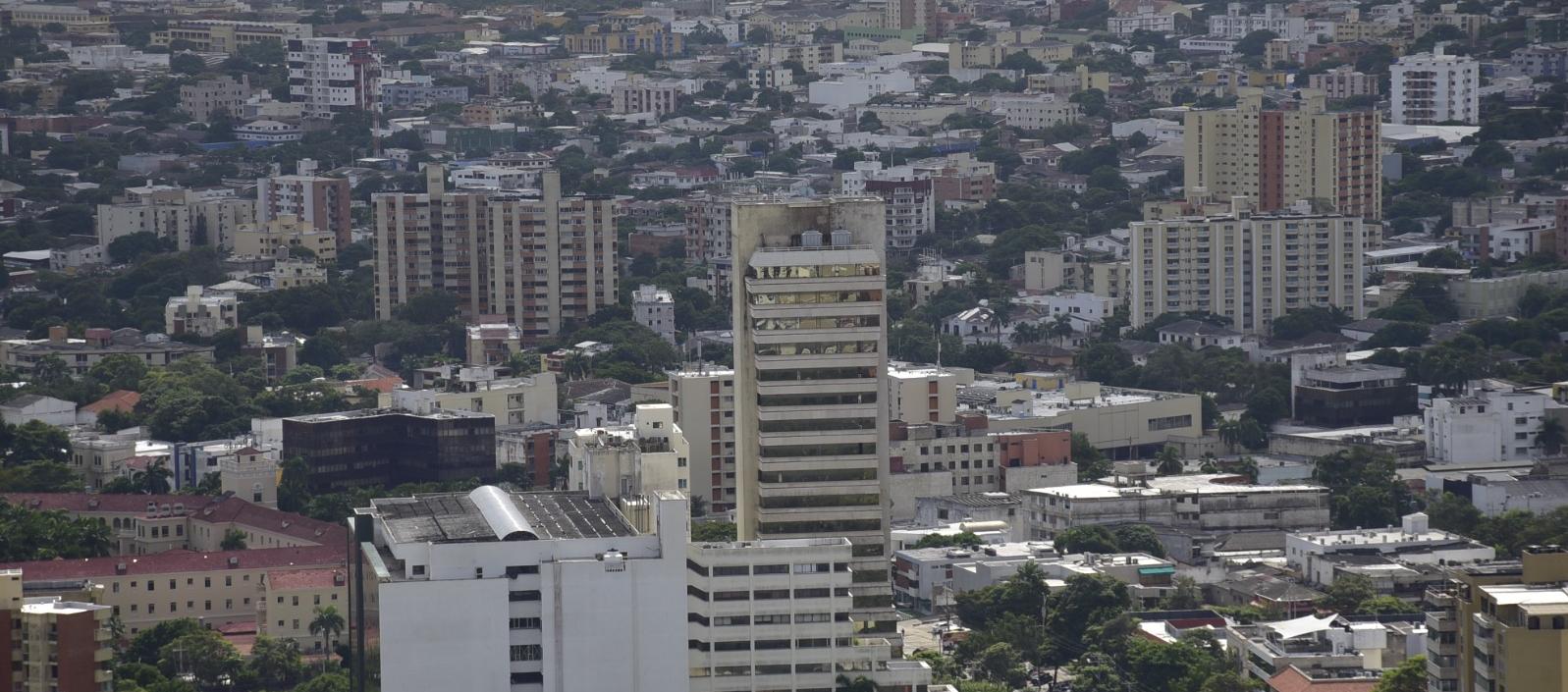Vista panorámica de Barranquilla. 