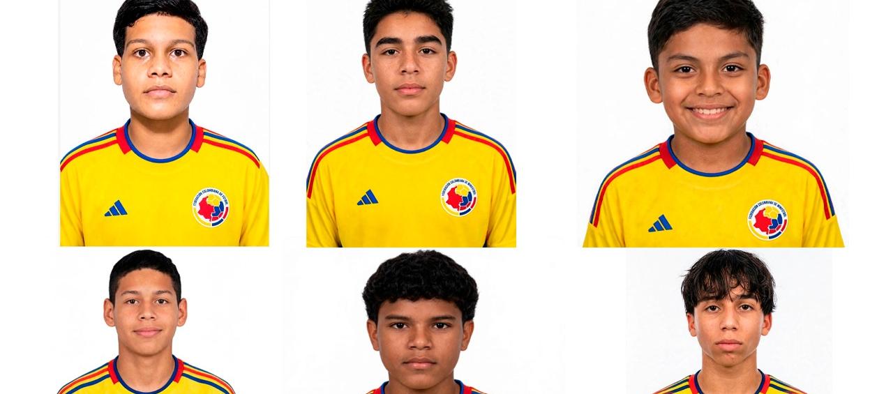 Samuel Pión, Gabriel Camargo, Di' Gennaro Crescente, Salomón Arrieta, Samuel Rosales e Íker Urteaga.