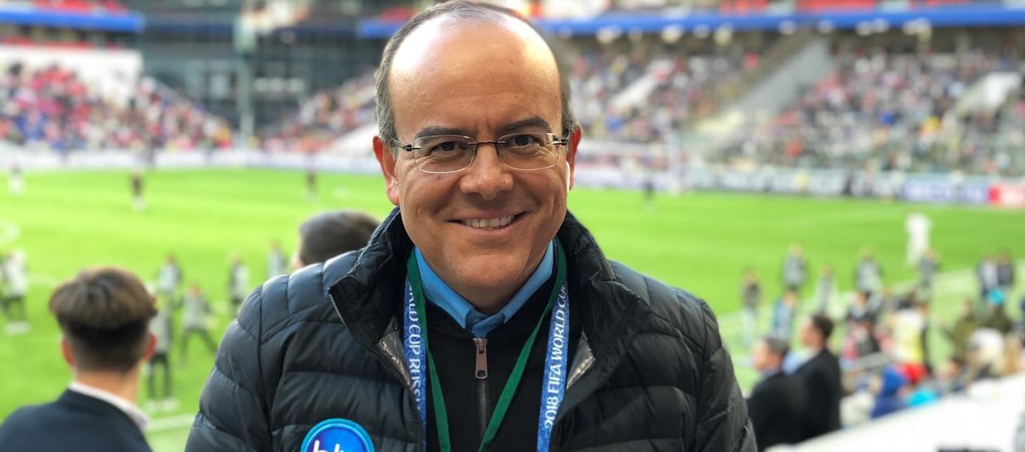 Ricardo Orrego, expresentador de deportes de Caracol Televisión.
