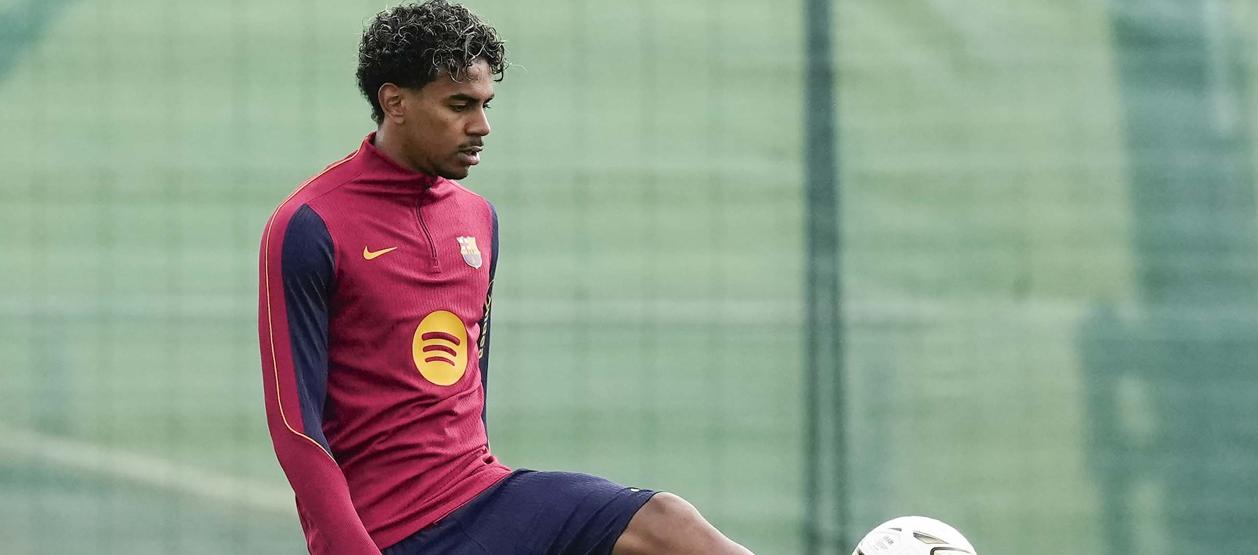 Lamine Yamal, delantero del Barcelona. 