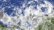 Imagen satelital del Mar Caribe este sábado 2 de noviembre. 