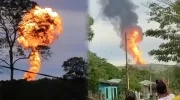 La fuerte explosión esta tarde en la región del Urabá, en Antioquia. 