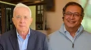 Álvaro Uribe y Gustavo Petro.