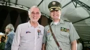 El Gobernador Eduardo Verano con el comandante de la Mebar, coronel Edwin Urrego.