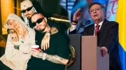 Karol G, Maluma, J Balvin y Gustavo Petro, Presidente de Colombia. 