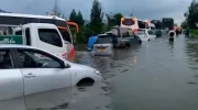 Inundaciones en un sector de Bogotá durante las pasadas lluvias.