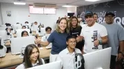 Alcalde Alejandro Char durante el acto de inicio del programa de formación +Educación +Innovación.