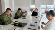 Reunión con el Comandante del Gaula Militar y funcionarios del Distrito. 