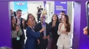 Acto de inauguración de rutas desde Bucaramanga. 