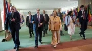 Reunión entre la canciller de Colombia, Rosa Yolanda Villavicencio, y su homólogo cubano Bruno Rodríguez.