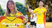 Antonella Petro y James Rodríguez.