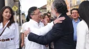 El Presidente Gustavo Petro con el Ministro Armando Benedetti.