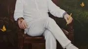 Retrato del presidente Gustavo Petro para la galería de exmandatarios que está en la Casa de Nariño.