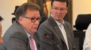 Indalecio Dangond, ministro de Agricultura designado, y Germán Bahamón, gerente de la Federación Nacional de Cafeteros. 